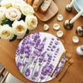 thumbnail image 2 of Purple Lavender Round Placemats Set of 4 for Dinning Tables,Heat-proof Braided Table Mats 13 Inch,Farmhouse Pastoral Botanical Floral Washable Place Mat for Kitchen Restaurant Party Table Decor, 2 of 9