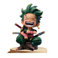thumbnail image 1 of Figura de anime Sanmu One Piece Zoro Q versión PVC 18+, 1 of 2