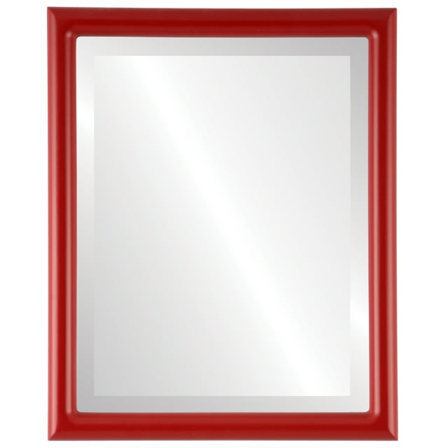 Pasadena Framed Mirror - Holiday Red