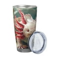 thumbnail image 2 of KLL Colorful Axolotl Underwater Print 40oz Stainless Steel Insulated Car Cup with Spillproof Lid - Keep Your Drink Hot or Cold on the Go-Straw Three-piece Set, 2 of 8