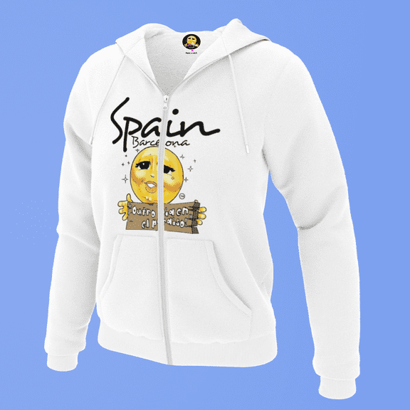 "Another Day in Paradise!" Hoodie European Edition Barcelona, Spain (in Spanish)