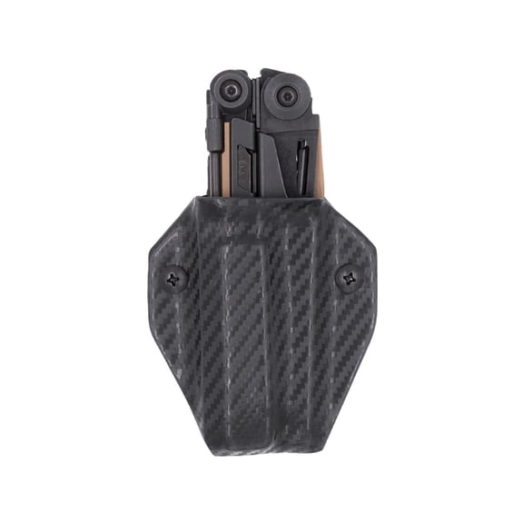 Clip & Carry Kydex Sheath for the Leatherman MUT, Carbon Fiber Black