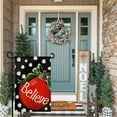 thumbnail image 4 of Christmas Welcome Garden Flag Floral Double Sided Vertical Rustic Farmhouse Yard Seasonal Holiday Outdoor Decor 12x18 Inch Y003, 4 of 6