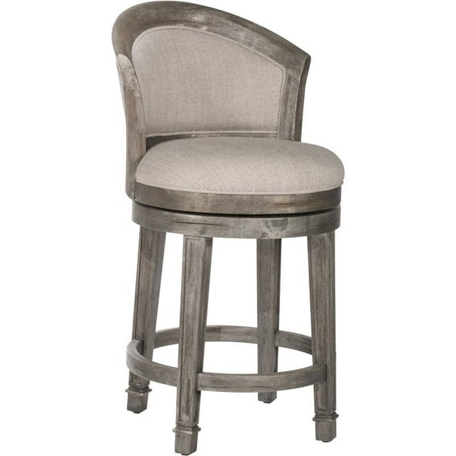 Hillsdale Monae 26" Tabouret de Comptoir Rembourré en Gris