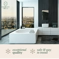 thumbnail image 2 of Hamilton Hills 16x24 inch Metal Gold Frame Mirror for Bathroom | Brushed Rectangular Rounded Corner Vanity | 2" Deep Set Design Small Wall Mirrors Decorative | Hangs Horizontal and Vertical, 2 of 2