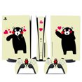 thumbnail image 1 of PS5 optical drive version sticker, cool PS5 skin,controller handle,for PS5 console and controller,Adorable Sticker,Cute skin,Cartoon anime,Kumamon, 1 of 5