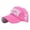 Hot Pink, variant on Summer Outdoor Travel Essentials Accessories Visor Hats for Women and Men Adjustable Hats Distressed Denim Letter Embroidered Baseball Cap Topee