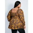 thumbnail image 2 of Avenue Women's Plus Size Felicity Shirred Bodice Blouse, 2 of 2