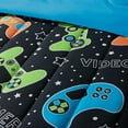 thumbnail image 5 of Video Gamer Set Black 3-Piece Ultra Soft Microfiber Comforter Set - Full, 5 of 7