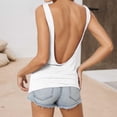 thumbnail image 2 of GEWSEY Yoga Tank Tops for Women Loose Fit Workout Shirts Sexy Open Back Activewear Athletic Clothes Soft Sports Tank Top (White, L), 2 of 5