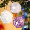 thumbnail image 4 of ZZkhGo Christmas Electroplated Ball Set 30pcs 6cm 3cm Shatterproof Plastic Colorful Tree Hanging Ornaments Gold Red Pink, 4 of 7