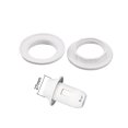 thumbnail image 3 of Unique Bargains 5pcs Screw Bulbs Lamp Holder Twist and Lock E14 Socket Replacement Ring White, 3 of 3