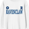 thumbnail image 3 of Harry Potter Ravenclaw Mascot Adult White Crew Neck Long Sleeve Sweatshirt-XL, 3 of 7