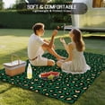 thumbnail image 4 of Green Black Outdoor Rug for Patio/Deck/Porch, Non-Slip Large Area Rug 6 x 9 Ft, Elegant Modern Abstract Art Luxury Indoor Outdoor Rugs Washable Area Rugs, Reversible Camping Rug Carpet Runner, 4 of 8