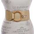 thumbnail image 2 of Women's 3" (75 mm) Wide High Waist Fashion Stretch Belt with Ring Hook Buckle, 2 of 2