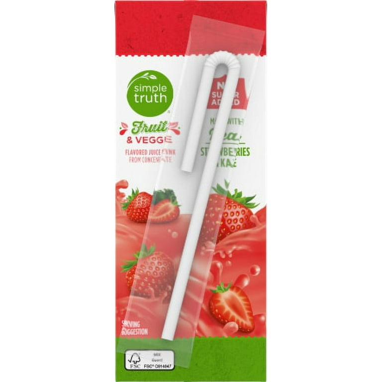 2X-Simple Truth Strawberry & Kale Kids Juice Boxes - 8 ct
