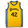 thumbnail image 2 of Camiseta de baloncesto para hombre Teen Wolf #42 Howard Moive Beacon Beavers, amarilla, película estadounidense, barata, de primera calidad, 2 of 4