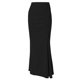thumbnail image 3 of SAYOO Vestido de cola de pez para mujer, falda hasta el tobillo de color sólido, vestido fruncido de cintura alta, S / M / L SAYOO Moda, 3 of 6