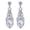 Silver, variant on QIQUWOHUL Fashionable Exaggerated Design Sparkling Rhinestone Earrings