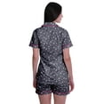 thumbnail image 4 of Moomaya Ensemble de Nuit pour Femmes à Manches Courtes, Chemise-Short à Boutons et Short, 4 of 6