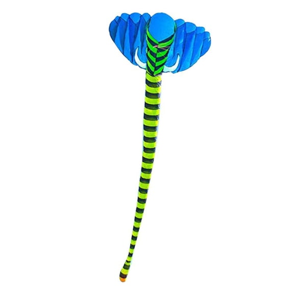 ZPAQI Nylon Long Tail Kite Large 3D Elephant Wind Kite Parent-Child Entertainment Toy