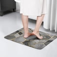 thumbnail image 4 of Gray Gold Hexagon Marble Pattern Flannel Non Slip Door Rugs,Washable Door Mats Indoor,Decorative Door Mats,Dirt-Resistant and Absorbent Doormat for Entrance,Bedroom,Kitchen,Bathroom,23.5"x16", 4 of 5