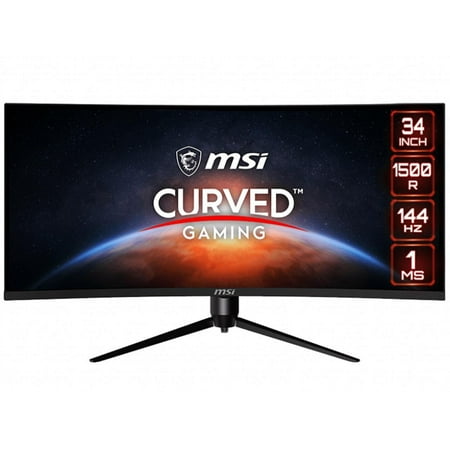 UPC: 0824142225516 | MSI Optix MAG342CQR 34  UWQHD 3440 x 1440 (2K) 1ms (MPRT) 144 Hz 2 x HDMI  DisplayPort AMD FreeSync Curved Gaming Monitor