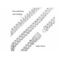 thumbnail image 2 of Cadenas Y Brazalete Cubana De Hip Hop Para Hombre 50cm+20cm Xtellar blanco, 2 of 4