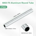thumbnail image 3 of Tubo redondo de aluminio 6063 de 250 mm en paquete de 2, 23 mm ID 27 mm OD, tubería de aluminio sin costura para manualidades DIY [0.91x1.06x9.8IN], 3 of 7