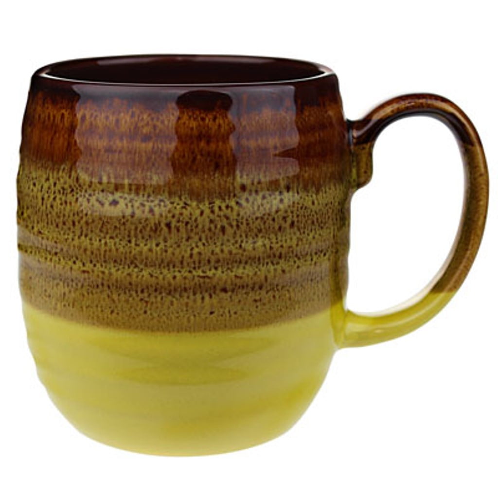 AGiftCorp 18 oz Beehive Shape Glaze Mug Yellow