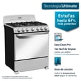 thumbnail image 5 of Estufa Mabe Piso 30 Pulgadas 6 Quemadores Plateado con Copete EM7647BFIS0, 5 of 5