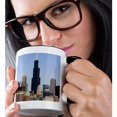 thumbnail image 2 of 3drose, Willis and Sears Tower, Chicago River, Il - Us14 Dfr0095 - David R. Frazier, 11oz Two-tone Black Mug, 2 of 6