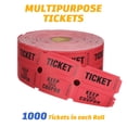 thumbnail image 3 of Milisten 1 Rouleau de Tirage Rouleau de Billets Parc d'Attractions Billets Universels Rouleau de Billets Étiquette de Billets Rouleau, 3 of 6
