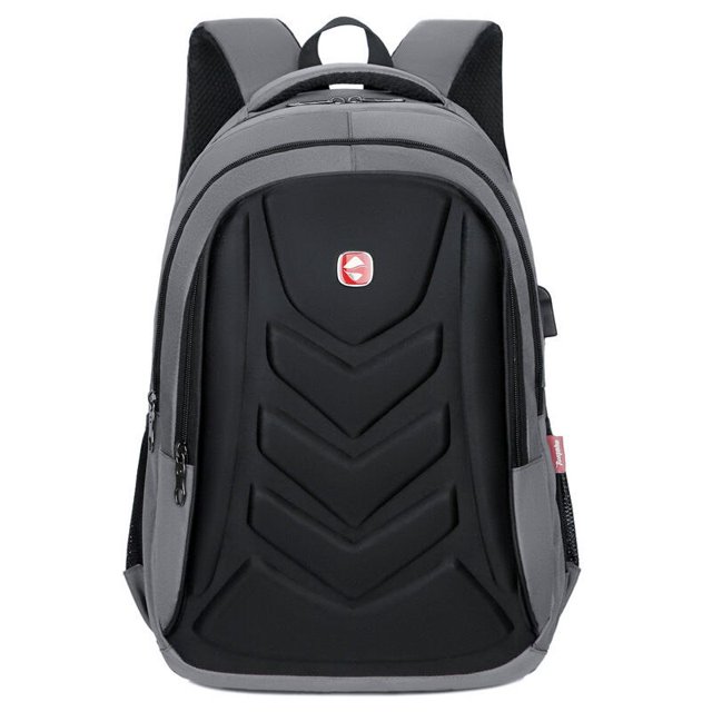 Mochila para ordenador portátil de negocios para hombre, bolso de viaje impermeable con puerto de carga USB, Bolsa Escolar de 15 pulgadas, resistente al agua