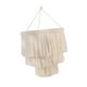 thumbnail image 3 of Shade de lámpara de macrame, cubierta de luz colgante de colgantes boho, escogida de lámparas bohemias para dormitorio, sala de estar, guardería, Estilo C, 3 of 8
