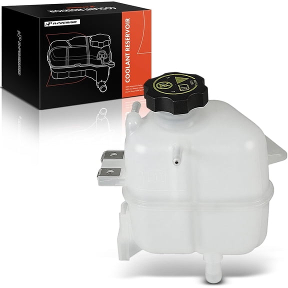 A-Premium Front Engine Coolant Expansion Reservoir Tank With Cap Compatible with Chevrolet Spark 2013 2014 2015 1.2L