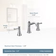 thumbnail image 4 of MOEN T6405NL Belfield 8 in. W Spread 2-Handle Bathroom Faucet in Polished Nickel, 4 of 7