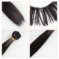 thumbnail image 5 of BESTONZON 5 Pcs 15cm Heat Resistant Straight Hair Wig Handcraft DIY Doll Wigs Weft Hair Extensions for Home School Project (Black), 5 of 6