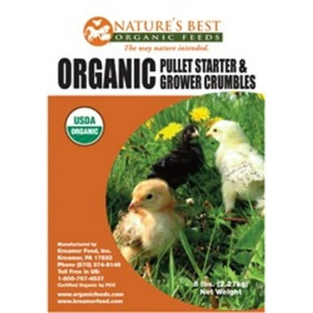Nature's Best Organic Feeds SP512C Organic Chick Starter Grower Feed, 5 lb (Best Feed For Laying Quail)