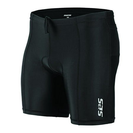 Triathlon SLS3 Men`s Tri Shorts - 2 Pockets - Black - FRT 2.0 - Swim-Bike-Run With Comfort - Great Durability, Black, Small