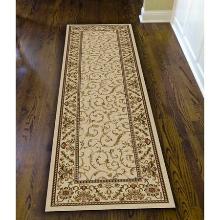 Admire Home Living Amalfi Scroll Area Rug Runner 2 X 7 Admire Home Living Amalfi Scroll Area Rug Runner 2 X 7