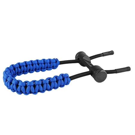 Adjustable Braided Cord for Archery in Blue Adult Compound Bow Wrist Sling
