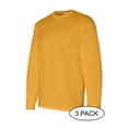 thumbnail image 2 of GILDAN G540 ADULT HEAVY COTTON 5.3 OZ. LONG-SLEEVE T-SHIRT, Gold, L, Pack Of 3, Mens Workout Shirts, 2 of 3
