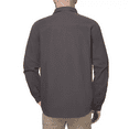 thumbnail image 2 of The American Outdoorsman Fleece Lined Washed Canvas Shirt Jackets for Men (Smokey Trout, L), 2 of 3