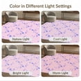 thumbnail image 7 of ODIKA 2'x3' Lavender Giggle Squiggle Pink Tufted Washable Accent Rug Playful Abstract With Modern Geometric Design Pet Friendly, Bedside Mat for Bedroom, Nursery, RV, 7 of 7