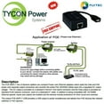 thumbnail image 2 of Tycon Systems POE-MSPLT-USB POE To USB Converter - 48V DC POE Input, 2 of 2