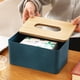 thumbnail image 5 of Caja de Pañuelos con Tapa de bambú Contenedor de Pañuelos de Escritorio Duradero para el Hogar Baño Cocina Oficina Coche Restaurante ANGGREK  Otros, 5 of 8