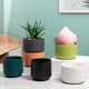 thumbnail image 2 of 13x12cm Cylinder Ceramic Flowerpot Cartoon Vase Personality Creative Cactu Succulent Plant Poted Desktop Garden Decoration He Qiyong unisex, 2 of 2