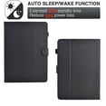 thumbnail image 2 of Case for Amazon Kindle Paperwhite 7th Gen 2015/10th Gen 2018, Carbon Fiber Pattern Premium PU Leather Wallet Stand Protective Auto Sleep Wake Cover with Pen Slot for Paperwhite 3/4, Black, 2 of 6