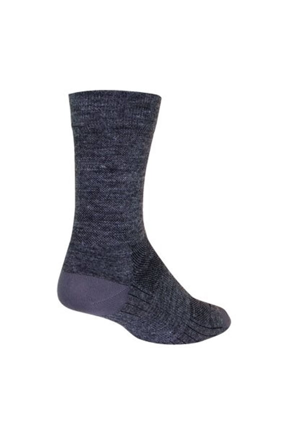 SockGuy SGX Wool 6in Gray Performance Cycling/Running Socks